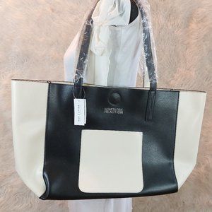 Kenneth Cole Recreation Women's Black and Cream Large  Tote